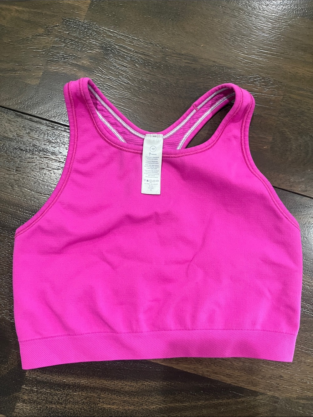 Ivivva by Lululemon Girls Size 10 Pink Athletic Sports Bra Like New Size 10 Girl